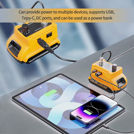 Hakea Cordless Soldering Station for Dewalt 20V Max Battery - Electric Digital LCD Display Soldering Iron Station Fast Heating Up Soldering Station for DIY, Appliance Repair (Battery Not Included) Hakea
