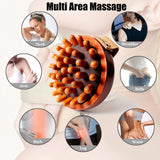 VERYOND Sapele Wood Anti-Cellulite Massage Brush - Hand-Held Massager Body Brush Muscle Relax Sauna SPA Head Massage Brush VERYOND
