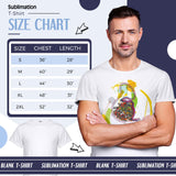 JenPen 5 Pieces Men's Unisex Sublimation Blank T Shirt White Polyester Shirts Crew Neck Short Sleeve for Sublimation T Shirt (XL) JenPen