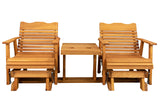Kilmer Creek Rustic Finished 6' Cedar Porch Settee Glider, Amish Crafted Kilmer Creek