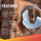 CoatCast Deep Pour Epoxy Resin 3 Gallon Kit – for Casting up to 4 Inches Deep | 2:1 Mixing Ratio | Water Clear, No Bubbles, Self-Leveling | Perfect for River Tables, Casting Large Objects and More CoatCast