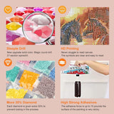 WSLWXSHM Diamond Painting Kits for Adults, Horse Round Full Drill Diamond Art Kits, 5D DIY Paint with Diamonds Crafts for Home Wall Decoration Gifts 12×12Inch, Animal WSLWXSHM