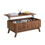 Bifins Coffee Table, Lift Top Coffee Table with Hidden Compartment,Mid Century Modern Lift Tabletop for Home Living Room Office Bifins