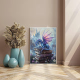 DAZZLEDOTS Dragon Diamond Painting Kits for Adults, Book Diamond Art Kits for Adults Beginner, 5D DIY Full Drill Diamond Dots Paintings for Home Wall Decor Gift 12X16 Inch DAZZLEDOTS