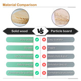 Lazyworm Modern Multi-Level Large Real Solid Wood Cat Tree, Luxury Wooden Cat Tower Cat Condo with Multi-Layer Platform for Indoor Cats lazyworm