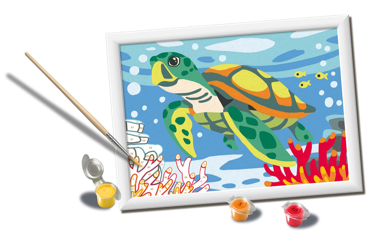 Ravensburger Creart Sea Turtle Paint by Numbers Kit for Children Ravensburger