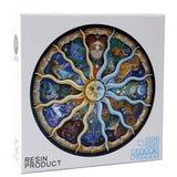 Moruska 500 Piece Puzzles for Adults- Zodiac Constellation Puzzle- Round Mandala Astrology Jigsaw Puzzle Cool and Challanege Moruska