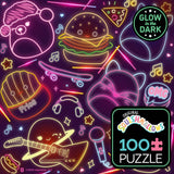 Buffalo Games - Glow in The Dark - Squishmallow Neon Lights - 100 Piece Jigsaw Puzzle Buffalo Games