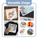 Unicorn Stencil for Painting 11.8 x 11.8 Inch Reusable Plastic Unicorn Template for Painting on Wall Wood Furniture Fabric Canvas, DIY Craft Stencil DOODLREAM