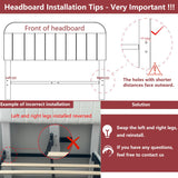 GarveeHome Twin Bed Frame with Storage Headboard, Kids Bed Frame with 2 Drawers, Boucle Upholstered Platform Bed with Bookcase, No Box Spring Needed, Easy Assembly, Ivory White GarveeHome