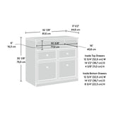 Sauder Craft Pro Series Storage Pantry cabinets, L: 32.13" X W: 17.56" X H: 30.12", White finish Sauder