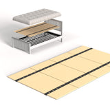 BBX-G Heavy Duty Thick Folding Box Spring, Mattress Supporting Wood Floor, Foldable Box Spring, Bed Support Slats, 60"x30" BBX-G