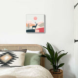 Ginfonr Framed Paint by Numbers Kit for Adults, Christmas Acrylic Paint by Numbers on Canvas, Santa Oil Painting with Brushes, Adults Paint-by-Number Kits for Home Wall Decor (4PCS 8x8inch) Ginfonr