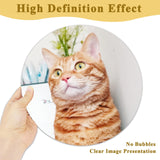 PURREITTI 10 Pcs 10" Round Sublimation Door Hanger Blanks, White Hardboard MDF Wood Blanks, Unfinished Circle Sublimation Blanks Wall Hanging for Heat Press Machine Printing Crafts Christmas Decor PURREITTI