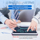LCD Writing Tablet 10 inch Electronic Handwriting Pad Doodle Board with Leather Protective Case Christmas Birthday Gifts for Kids Adults at Home School Office(Pink) JSJGETYI
