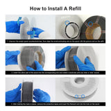 NextShapes Standard PLA 1.75mm with Reusable Spool Set, Detachable & Easy to Use, Neatly Wound & High Speed 3D Printing Filament for Most FDM 3D Printers (Dark Grey, 1000g) NextShapes