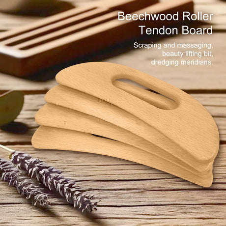 Wooden Guasha Massage Tool for Body, Lymphatic Drainage and Muscle Relaxation, Wooden Massager Therapy Release for Back, Legs, Arms,Neck,Shoulder Pain Jaasuee