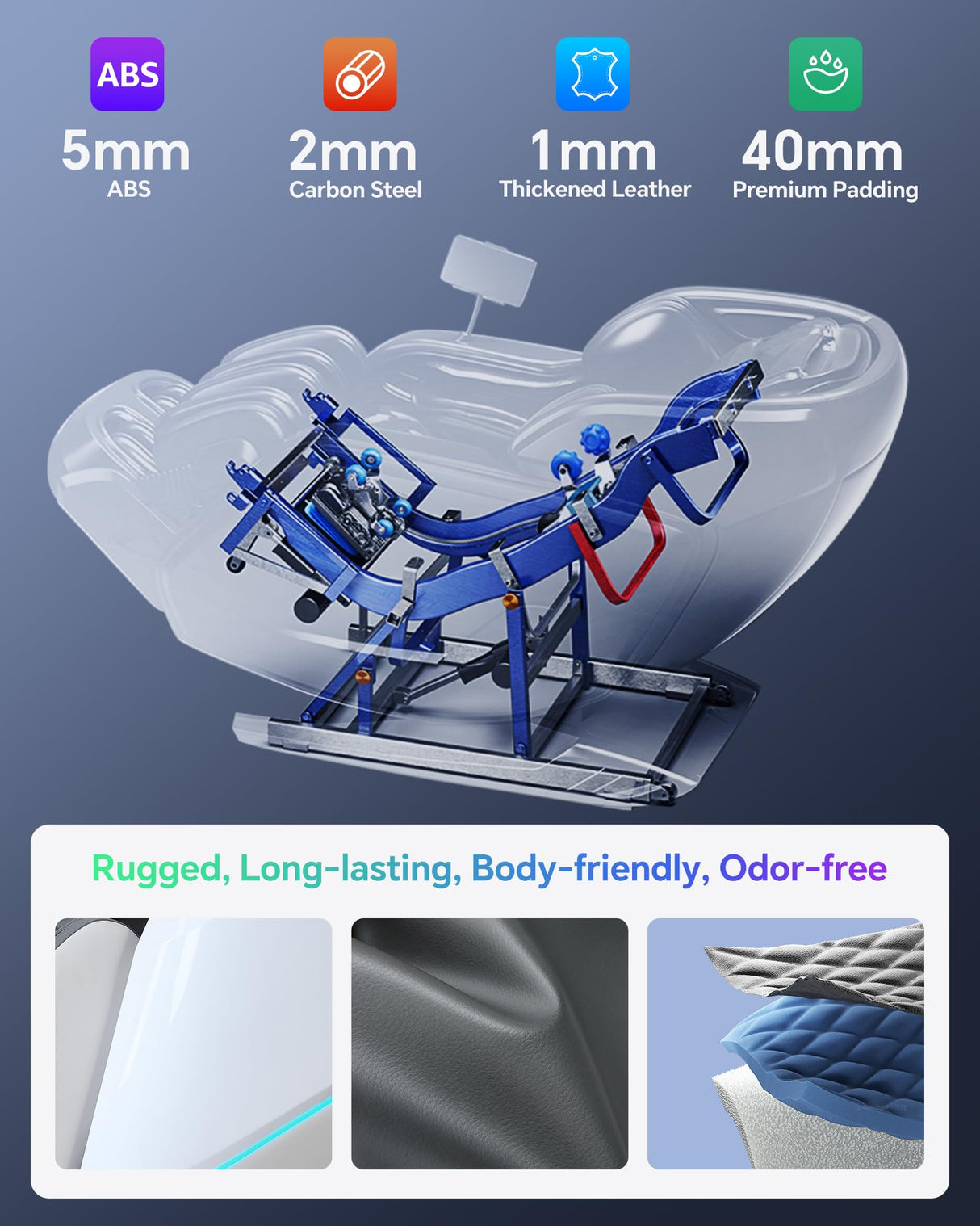 4D+3D Dual Mechanism Massage Chair Full Body Zero Gravity Massage Chair Recliner,AI Fatigue Health Detection,20 * 9+ User-Customized Massage Mode,8" HD Touchscreen&Vioce Control,Back Heating White CareTech