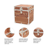 Rhino Trunk & Case Knotty Cedar Chest – Cube Storage Box, Coffee Table, End of Bed Trunk or Entryway Storage Bench – 18"x18"x20" USA-Made, Furniture Grade, Heirloom Aesthetic – Strong and Secure Rhino Trunk & Case