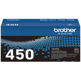 Brother Genuine High Yield Toner Cartridge, TN450, Replacement Black Toner, Page Yield Up To 2,600 Pages Brother
