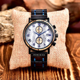 2win Engraved Wood Watches Personalized Gifts for Men Husband Boyfriend My Man Fiancé Groomsman Wedding Birthday Christmas Anniversary Wacth (Custom Box Photo) 2win