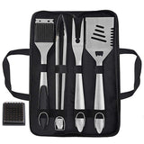 Grilljoy 8PCS Heavy Duty BBQ Grill Tools Set with Extra Thick Stainless Steel Spatula, Fork, Tongs & Cleaning Brush - Complete Barbecue Accessories Kit with Portable Bag - Perfect Grill Gifts for Men grilljoy