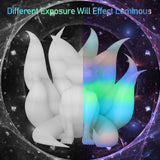 BBLIFE Glow in Dark PLA 3D Filament Bundle, 4 Popular Dark Luminous Colors: Glowing in Dark Green, Purple, Blue, Rainbow, Each Spool 0.25kg, 4 Spools, Total 1.75mm 1KG Fluorescent 3D Printer Material Bblife