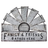 Fleecy day Metal Half Windmill Decor, Rustic Farmhouse Wall Art Decor, Metal Art Wall Decor for Living Home Bedroom Dark Kitchen Fleecy day