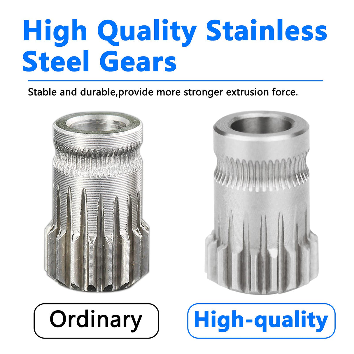 Haldis 3D Dual Gear Extruder, Upgraded Aluminum Alloy Block Bowden Extruder 1.75mm Filament for Creality Ender 3 Cr10 Cr-10 Pro Cr-10s Tornado Xirbbo