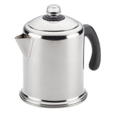 Farberware 47053 Classic Stainless Steel Yosemite 12-Cup Coffee Percolator, 12 Cup Coffee Maker, Silver Farberware