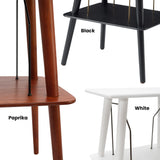 Crosley Manchester Record Player Stand, Media Console with Vinyl Storage, Modern Home Organizer, Black Crosley