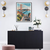 UPABLUNSO Golden Gate Bridge Beautiful Scenery Diamond Painting Kits for Adults, 5D Diamond Art Kits Landscape Perfect for Home Wall Deco Diamond 12x16 inch UPABLUNSO