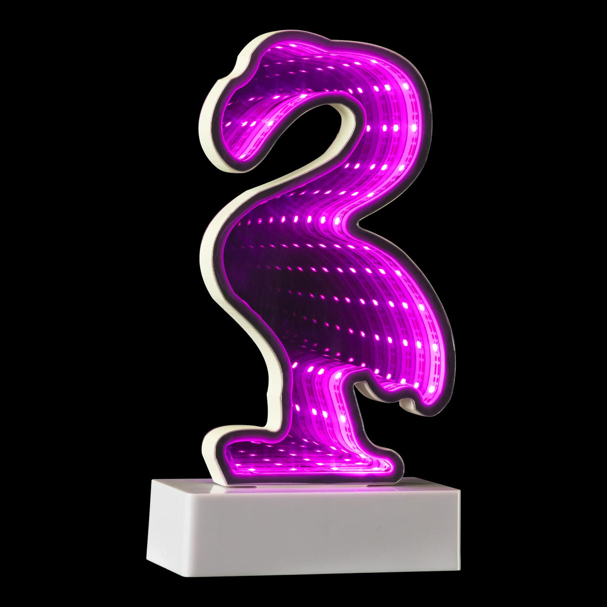 Northlight LED Lighted 3D Flamingo Infinity Mirror - 8" Northlight