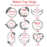 Personalized Small Wooden Jewelry Tray Engraved Wooden Ring Dish Engagement Men Ring Tray Wedding Ring Holder for Nightstand Gift for Wedding Day, Roycraft