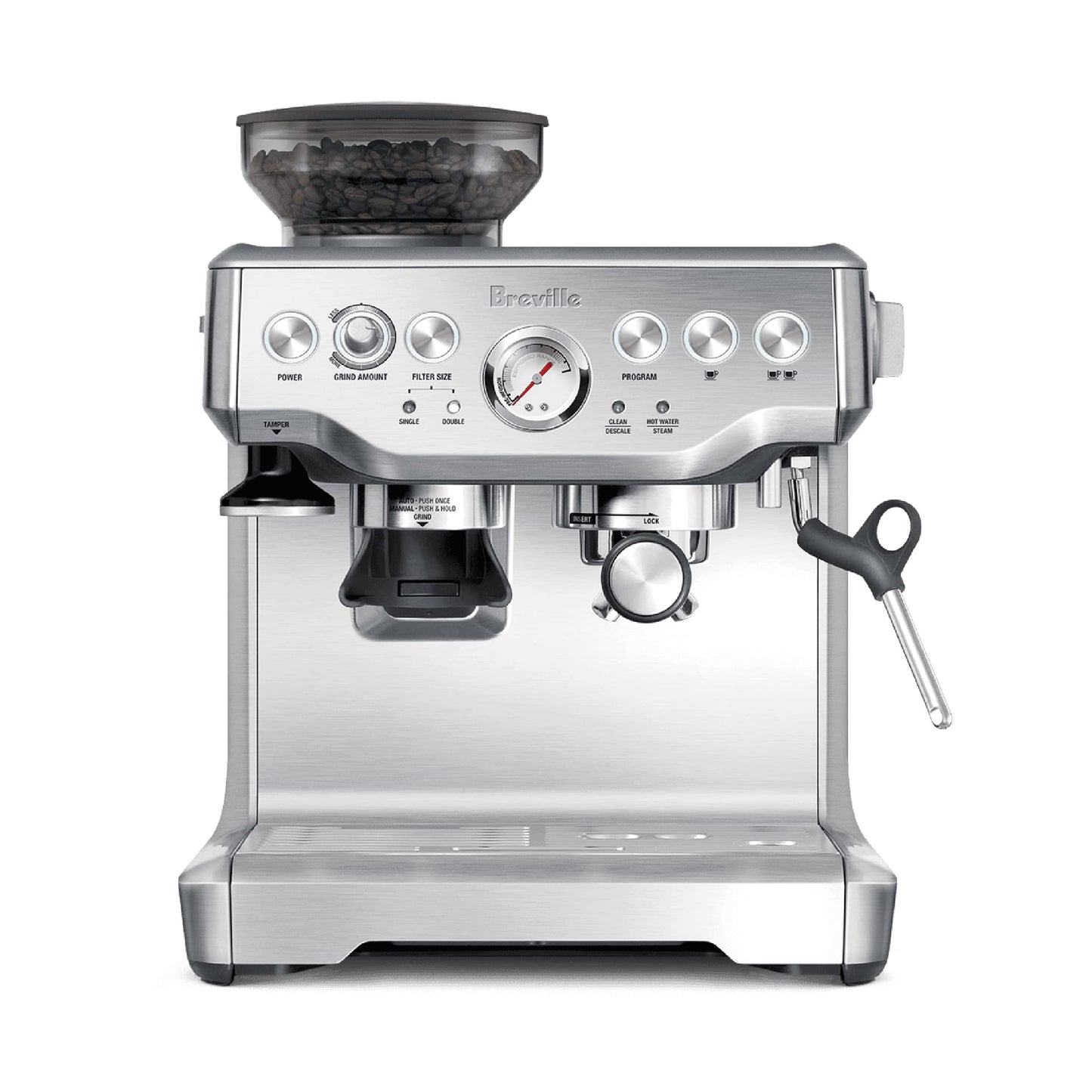 Breville BES870XL Espresso Machine, One Size, Brushed Stainless Steel