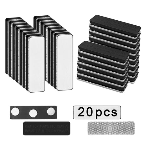 20 pcs Name tag Magnets,Sublimation Name Tags Attachment,Magnetic Name Tags,Magnet for Name tag,Name Badge Magnets,Magnetic Name tag Backs,Nametag Magnet Backing GEKIXUTP