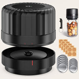 Fully Automatic Mason Jar Vacuum Sealer Kit - Auto Stop Mason Jar Vacuum Sealer Kit, Jar Vacuum Sealer for Mason Jars, Jar Vacuum Sealer, A Must-Have for Canned Foods Pantry Canning Pickling HTPOW