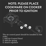 GasOne High Pressure Single Propane Burner - Outdoor Cooking with Heat Shield and Guard – Propane Burner Head for Camping, Tailgating, Seafood Boil, Home Brewing - Patent Pending Gas One