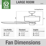 Hunter Fan Company Fan Builder Elite Indoor Ceiling Fan with Pull Chain Control, Metal, New Bronze Finish, 52 Inch Hunter