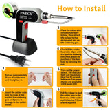 PNECK Automatic Soldering Gun Kit, 100W/120W Dual Power Soldering Iron Kit with Ceramic Heater, 5 Tips, Pump, flux, Tweezers for Electronics Welding Repair DIY PNECK