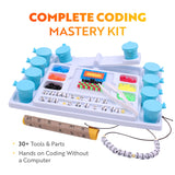 Playz My First Coding & Computer Science Kit - Learn About Binary Codes, Encryption, Algorithms & Pixelation Through Fun Puzzling Activities Without Using a Computer for Boys, Girls, Teenagers, Kids Playz