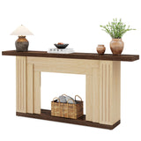 Tribesigns Unique Farmhouse Console Table, 71-Inch Wood Entryway Table with Robust Load-Bearing, Modern Sofa Table Entrance Foyer Accent Table for Living Room, Bedroom, and Hallway Tribesigns