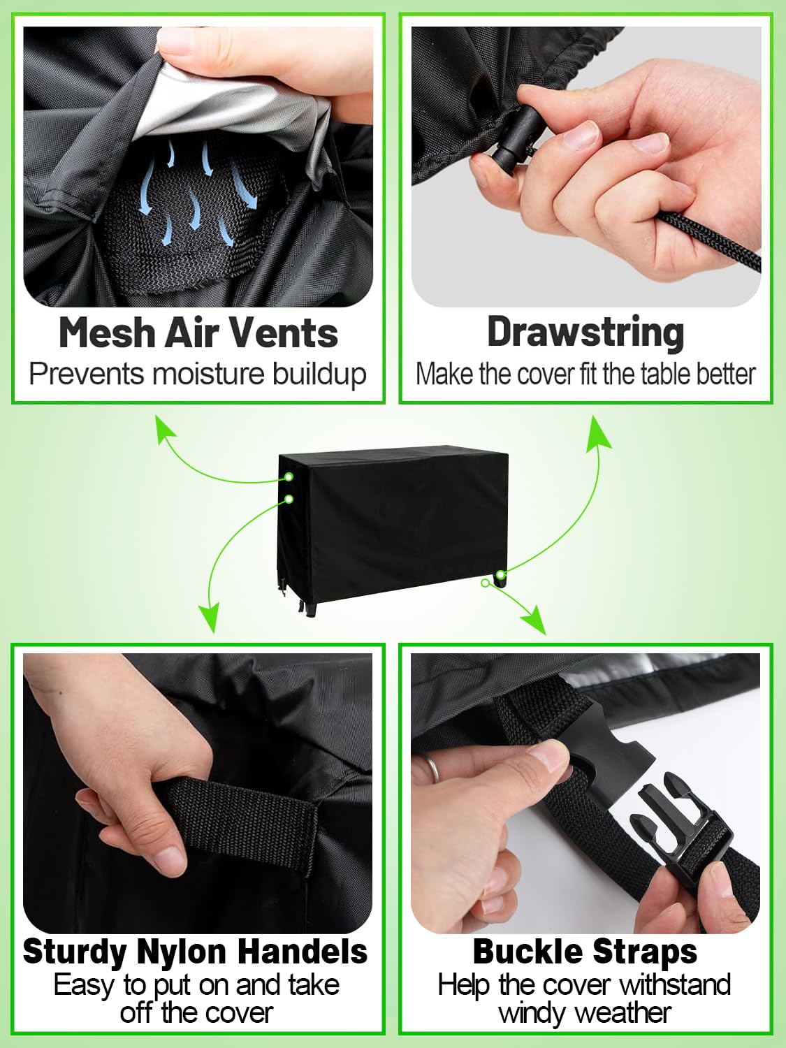 PAMASE Outdoor Dining Cart Cover - 54"L*23"W*35"H Grill Covers for Keter Unity XL Portable Cabinet Bar, Heavy Duty Waterproof BBQ Food Prep Table Serving Worktable Metal Movable Station PAMASE