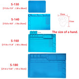 WWZMDiB Heat Resistant 932°F Silicone Soldering Work Mat（S-130【11.8 x 7.9” / 30 x 20cm】） WWZMDiB