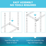 TitanEze 29 Gallon Double Aquarium Stand (2 Stands in 1), Fish Tank Stand, Bird Cage Stand, 32.5" W x 32 "H x 13" D Caitec