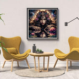 BYGFHLYW 5D Fairy Diamond Painting Kits for Adults,Flower Diamond Art Kits for Adults Beginner, DIY Full Drill Diamond Dot Gem Painting for Home Wall Decor 13.78x13.78inch BYGFHLYW