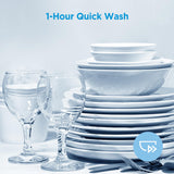 Midea MDF18A1AST Built-in Dishwasher with 8 Place Settings, 6 Washing Programs, Stainless Steel Tub, Heated Dry, Energy Star Midea