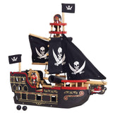 Le Toy Van Barbarossa Pirate Ship Set Premium Wooden Toys for Kids Ages 3 years & Up Le Toy Van