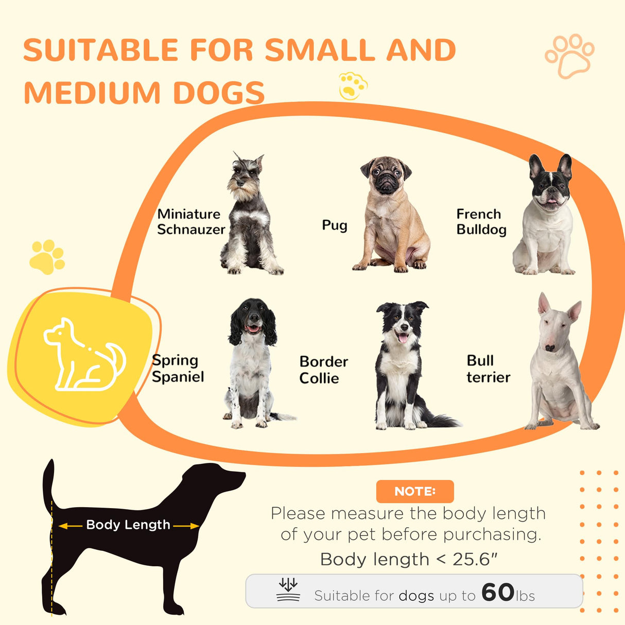 PawHut Dog Crate Furniture Side End Table with Storage, 41" Modern Wooden Dog Kennel Furniture with Double Doors for Small and Medium Dogs, White PawHut