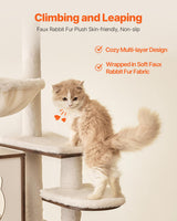 VEVOR Large Cat Tree with Litter Box Enclosure, 54.33 inches Tall, 2-in-1 Cat Tower, Multi-Level Cat Condo Furniture with Perches, Sisal Scratching Posts, Hammock, Big Kittens House for Indoor Cats VEVOR